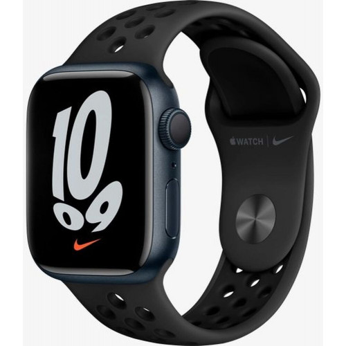 Apple Watch Nike Series 7 GPS 41mm Midnight Aluminium Case Anthracite/Black Nike Sport Band (MKN43) 